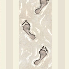 Footprints in the Sand Stripe