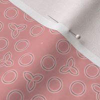 Apricot Pink Simple Circles © Gingezel™ 2012