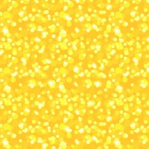 Small Sparkly Bokeh Pattern - Maize Color