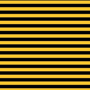 Maize Bengal Stripe Pattern Horizontal in Black