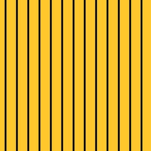 Maize Pin Stripe Pattern Vertical in Black