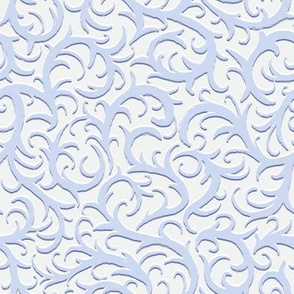 Sweet Vines Small | Soft Blue on Pale Blue