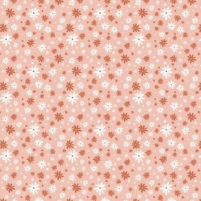 Summer Daisy - Floral Textured Pink Small Scale