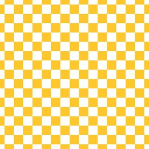 Checker Pattern - Maize and White