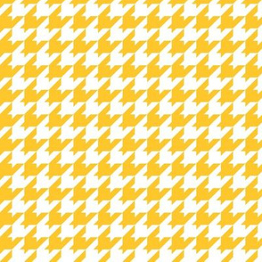 Houndstooth Pattern - Maize and White