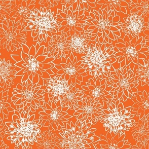 Navy and Orange Flowers4-01