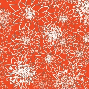 Royal Blue and Bright Orange Flower3-01