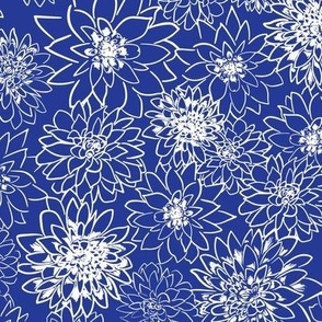 Royal Blue and Bright Orange Flower4-01