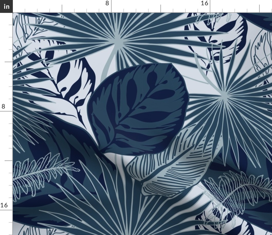 Moody Midnight Leafy Green Blues