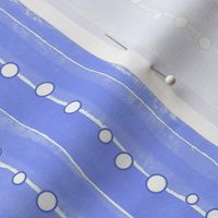 Powder Blue Painted Stripes & Bubbles