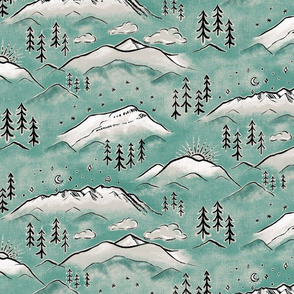 Monte Vista - large - turquoise & silver