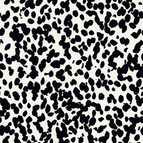 Dalmatian Print Spot Blackest Black Quilting Fabric