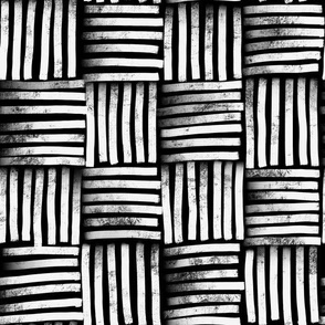 Black and white stripe line pattern