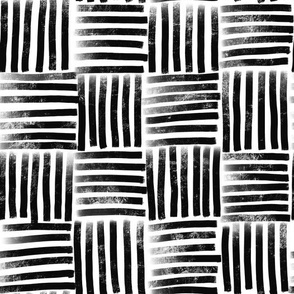 Black and white striped line pattern