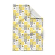 1.5 inch Sunflower//Bloom where you are planted - Wholecloth Cheater Quilt