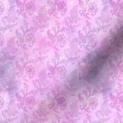 Pastel Sparkle Floral Watercolor Pink