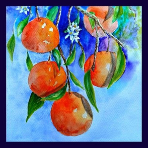 8" x 8" TILE UNDER THE ORANGE TREE ORIGINAL PSMGE