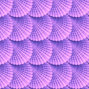 Slanted Deco Shells, Purple