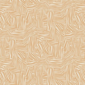 Stripy patchwork - Tan inverse - Regular