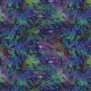 MOODY TROPICAL LEAVES ABSTRACT PAINT PSMGE