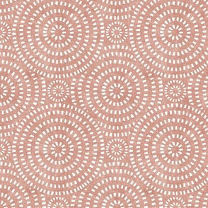 (small scale) bohemian tiles - circular - pink - C21