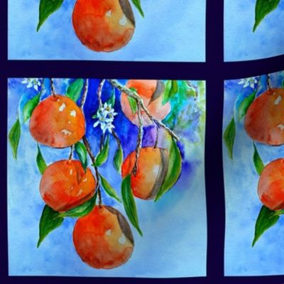 6" x 6" TILE UNDER THE ORANGE TREE ORIGINAL PSMGE