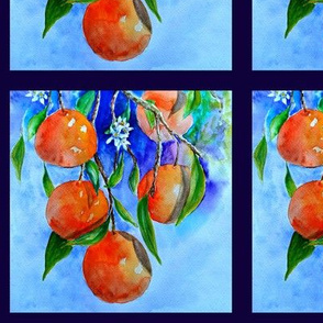 6" x 6" TILE UNDER THE ORANGE TREE ORIGINAL PSMGE