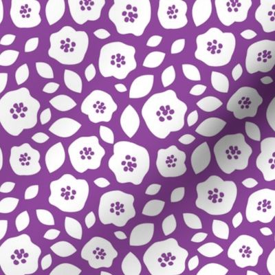purple ditsy floral v. 1 