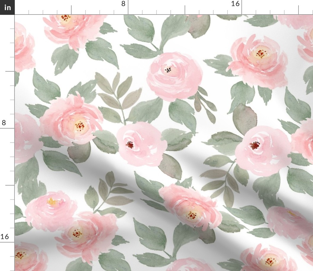 adelle floral watercolor flowers Large