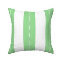White and Mint Green Cabana Beach Bubble Stripes