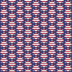 Patriotic Stars and Stripes Zigzag