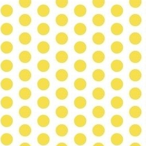 Illuminating yellow on white polkadots (small)