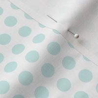 Mint on white polkadots (small)