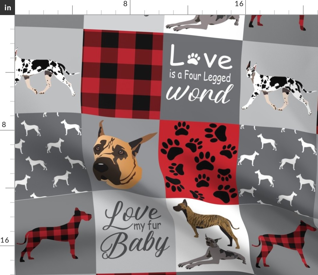 Great Dane dog blanket 