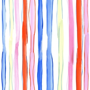 Spring and Summer Watercolor Stripes