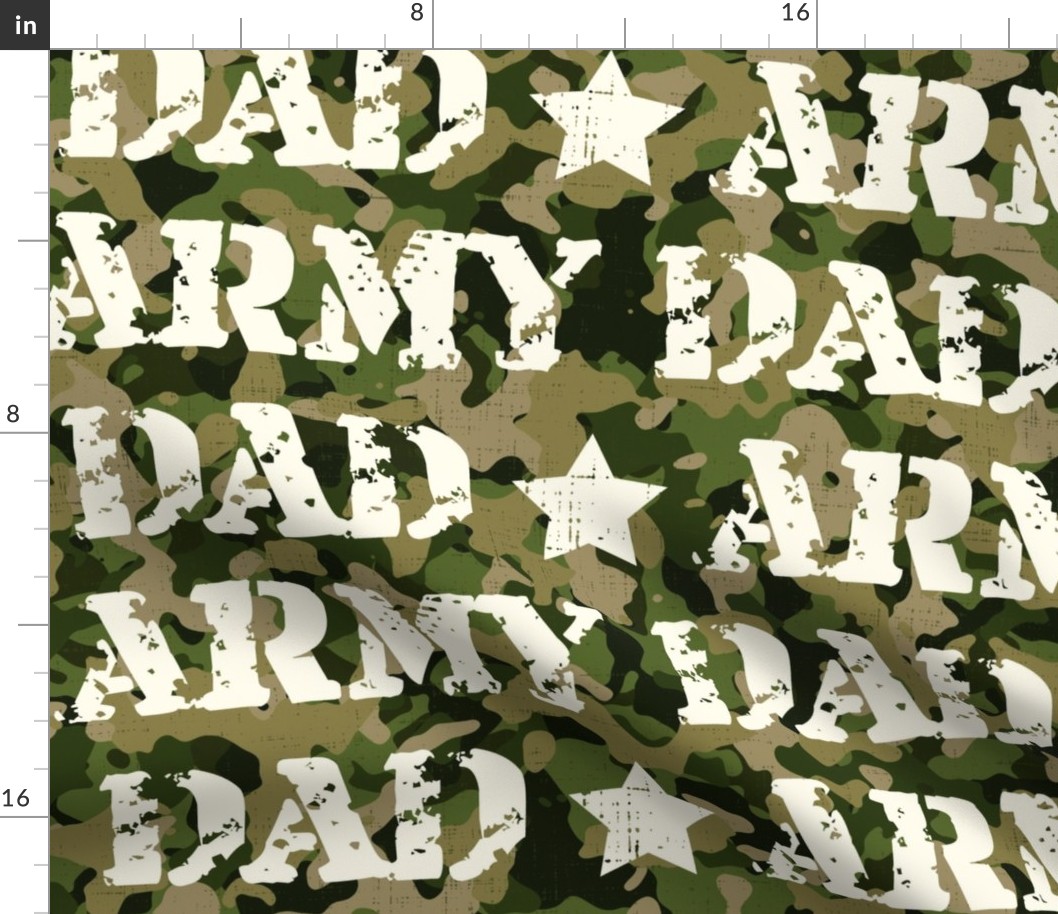 Army Dad Green Camo - extra large scale