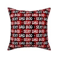 Sexy Dad Bob on Red Buffalo Plaid - medium scale