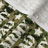 Army Dad Green Camo - small scale