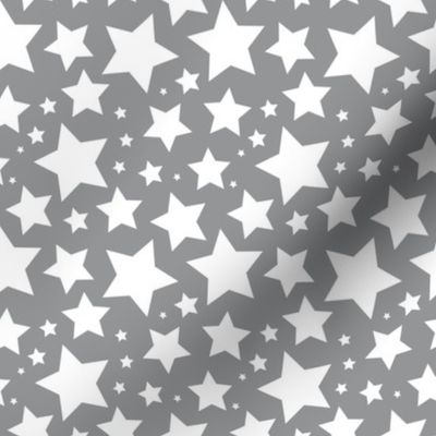 White stars on ultimate gray (medium)