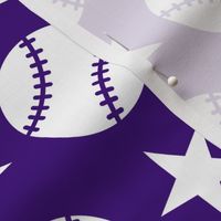 Baseball Softball Stars - Purple