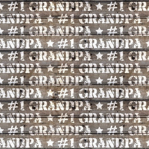 Number One Grandpa Barnwood - large scale