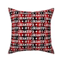 Number One Grandpa Red Buffalo Plaid - medium scale