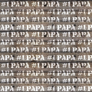 Number One Papa Barnwood - large scale