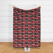 Number One Papa Red Buffalo Plaid - extra large scale