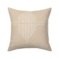 Boho southwestern modern minimalist Geometric - Oat and Bone - textured linen look interiors