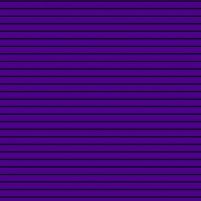 Small Horizontal Pin Stripe Pattern - Royal Purple and Black
