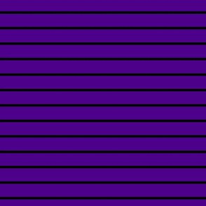 Horizontal Pin Stripe Pattern - Royal Purple and Black