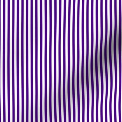 Small Vertical Stripe Pattern - Royal Purple and White