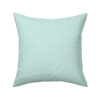 Small Grid Pattern - Pastel Mint and White