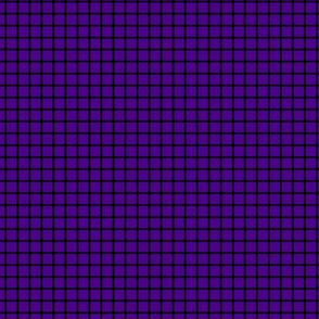 Small Grid Pattern - Royal Purple and Black